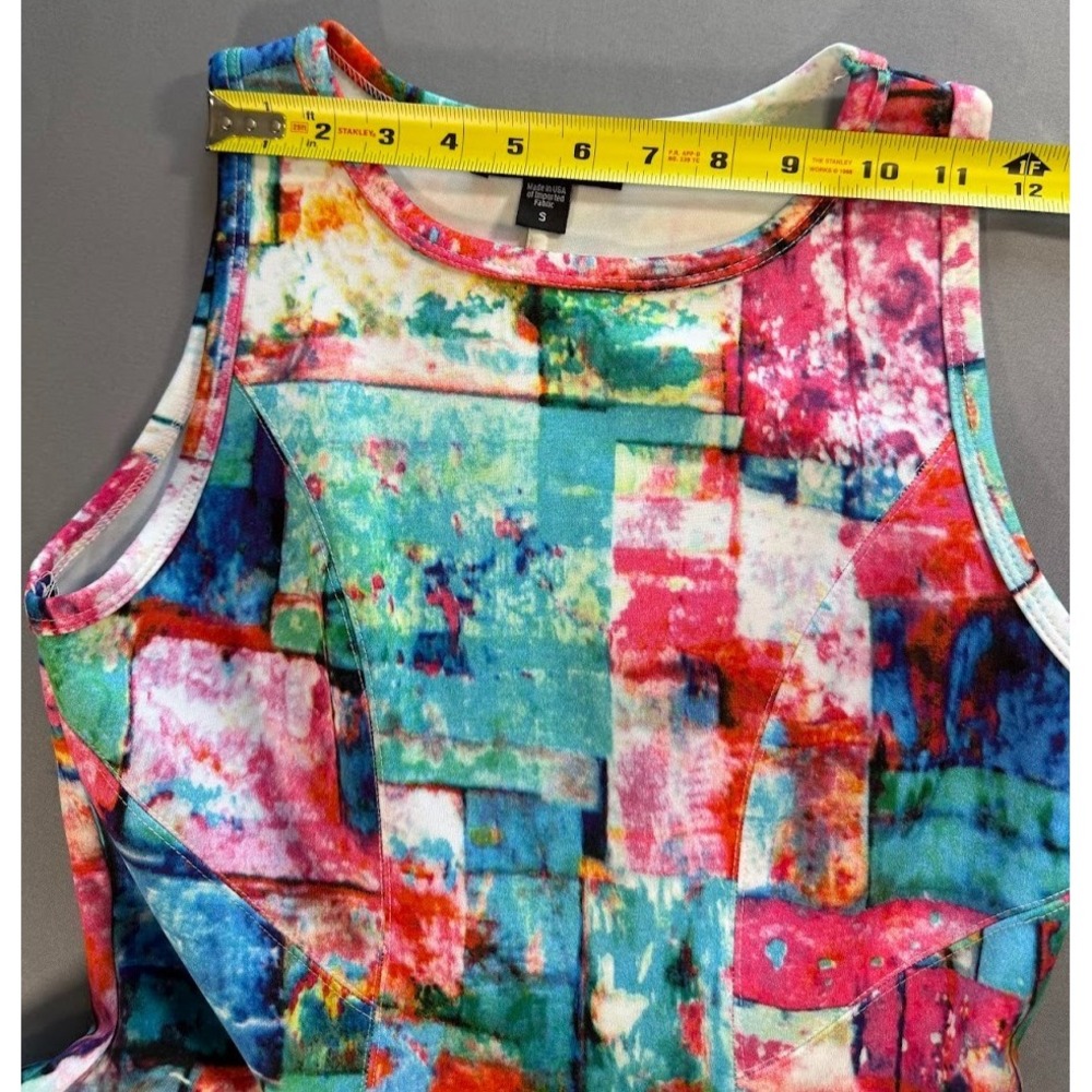 Karen Kane Dress Women Small Multicolor Colorful Crew Neck ‎ Sleeveless Casual - Picture 8 of 16